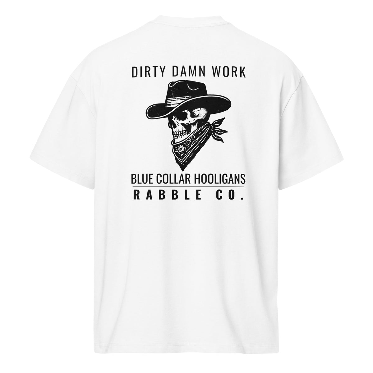 Dirty Work (B) - Heavyweight Men’s box tee - RABBLE COMPANY