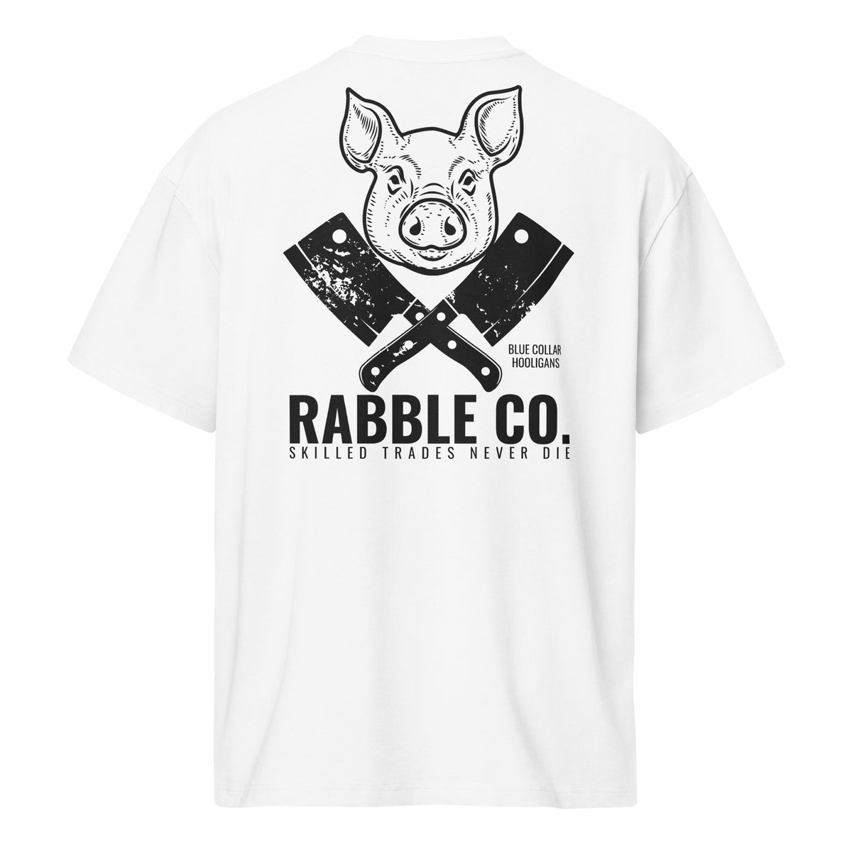 Skilled Trades (Pig - B) - Heavyweight Men’s box tee - RABBLE COMPANY