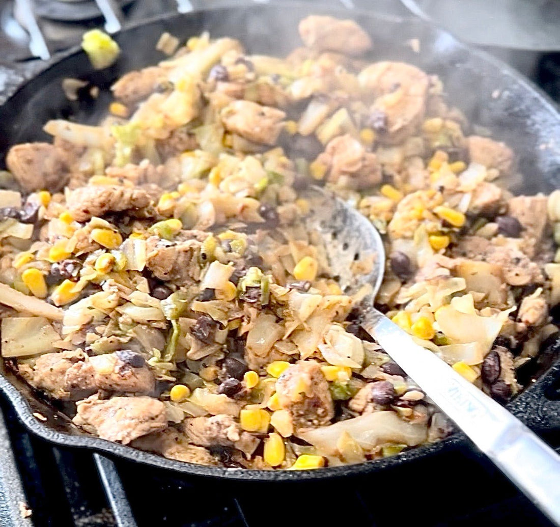 Smoky Cabbage & Chicken Skillet - RABBLE CO.