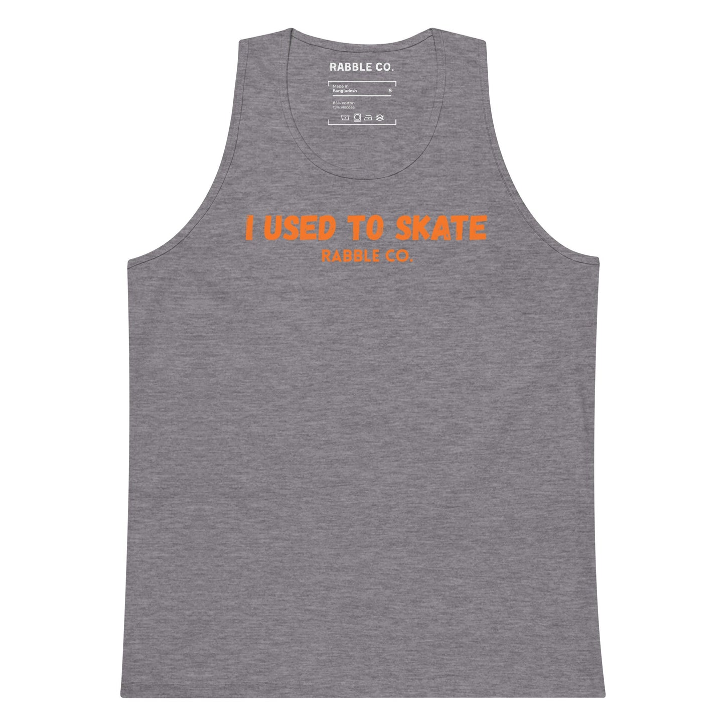 I Used To Skate (Orange) - Tank Top - RABBLE COMPANY