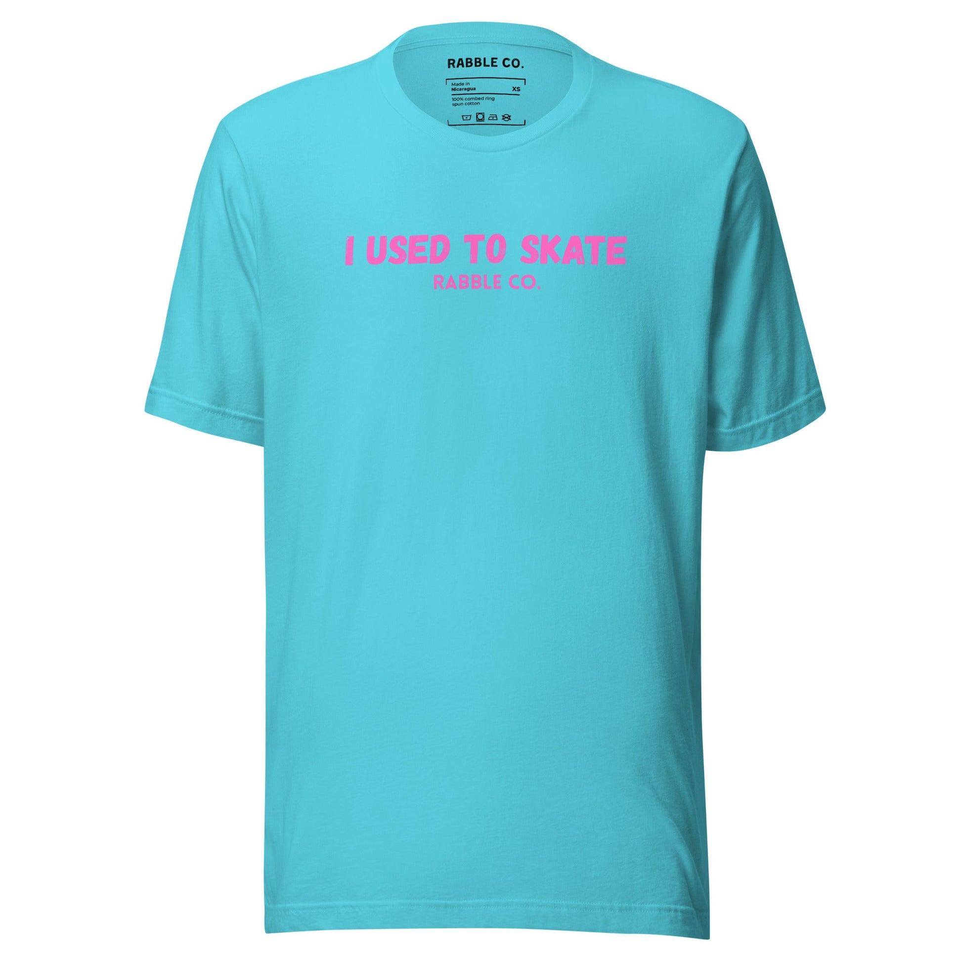 I Used To Skate (Pink) - T-Shirt - RABBLE COMPANY