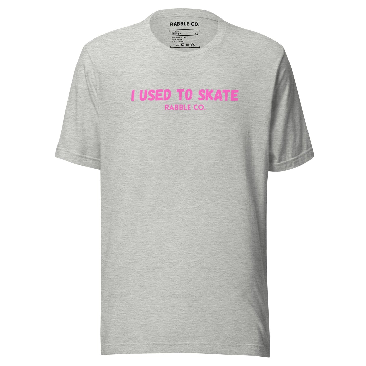 I Used To Skate (Pink) - T-Shirt - RABBLE COMPANY