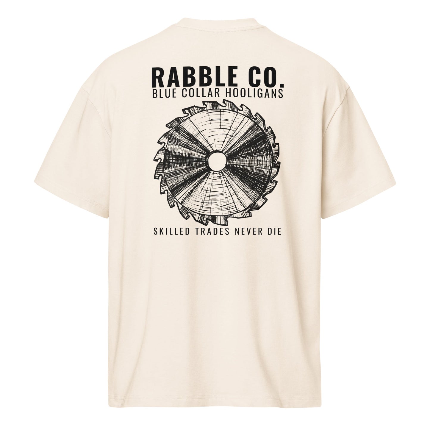 Skilled Saw (B) - Heavyweight Men’s box tee - RABBLE COMPANY
