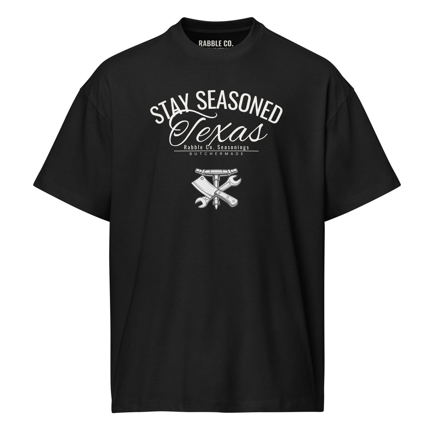 Stay Seasoned TX - Heavyweight Men’s box tee - RABBLE CO.