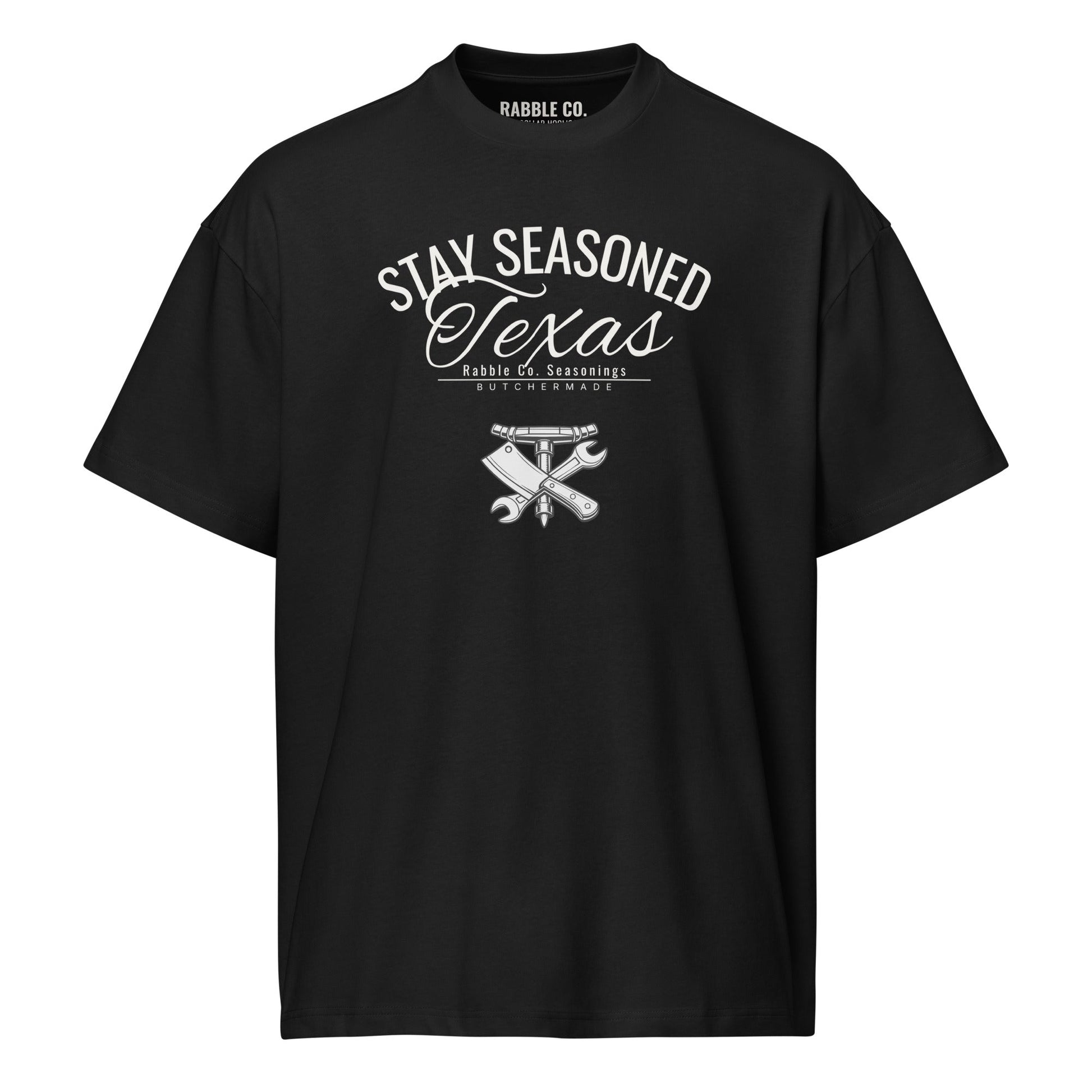 Stay Seasoned TX - Heavyweight Men’s box tee - RABBLE CO.