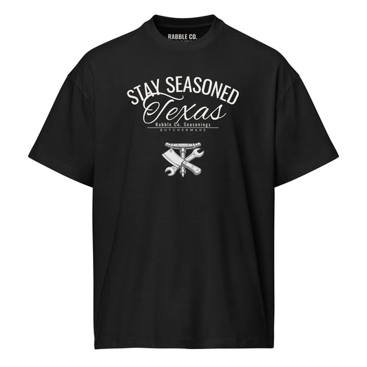 Stay Seasoned TX - Heavyweight Men’s box tee - RABBLE CO.